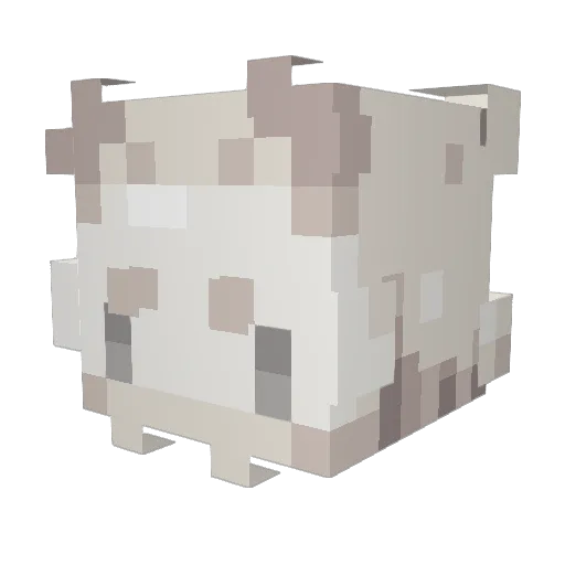 SYNTHERESY Minecraft avatar head, 3D render
