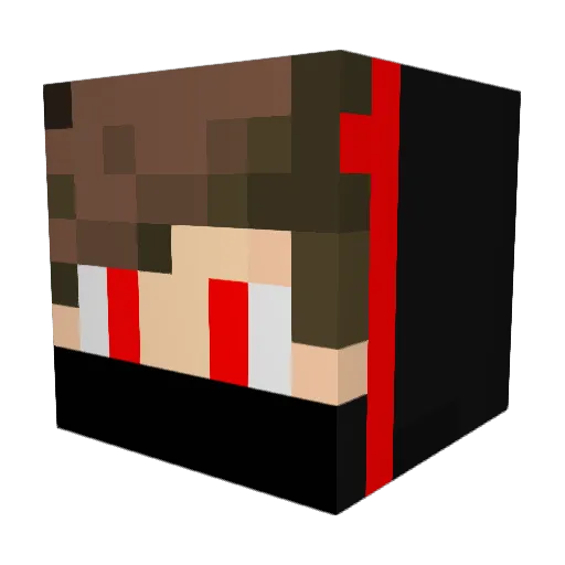 SYOMARIO Minecraft avatar head, 3D render