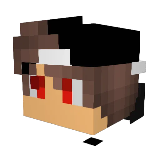 SYOUTAKU Minecraft avatar head, 3D render
