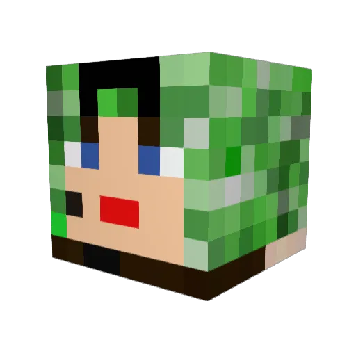 SYOYO23 Minecraft avatar head, 3D render