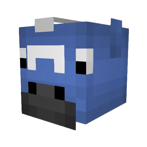 SYPRAA Minecraft avatar head, 3D render
