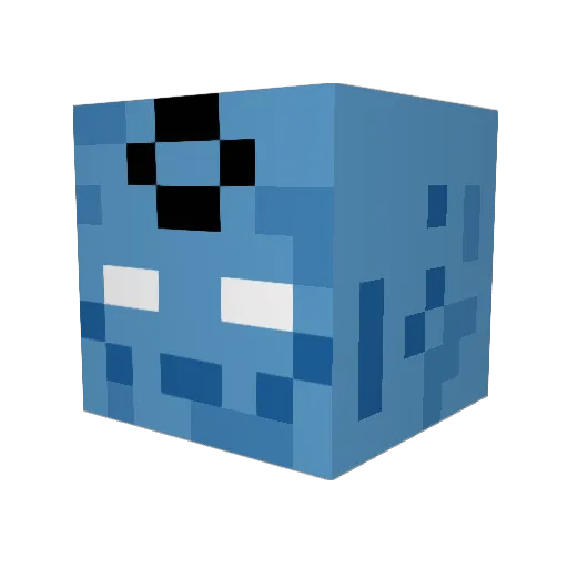SYUMEI00 Minecraft avatar head, 3D render