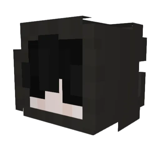 SYUNSEN Minecraft avatar head, 3D render