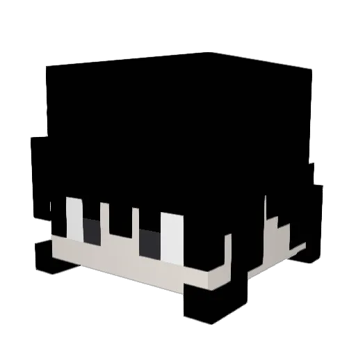 SYU_HOLLY Minecraft avatar head, 3D render