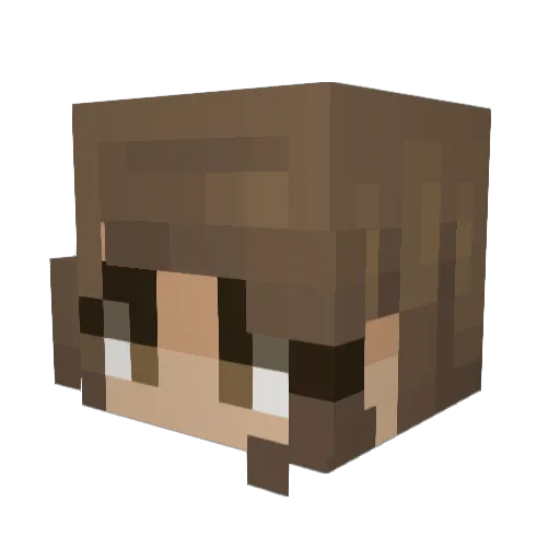 SZA19 Minecraft avatar head, 3D render
