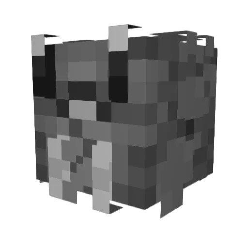 SZASZYL Minecraft avatar head, 3D render