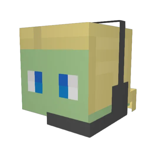 SZEWSKII Minecraft avatar head, 3D render