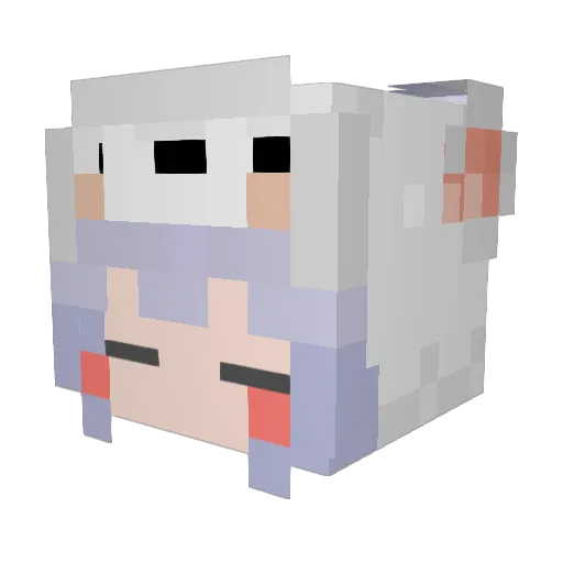 SZIRENA8 Minecraft avatar head, 3D render