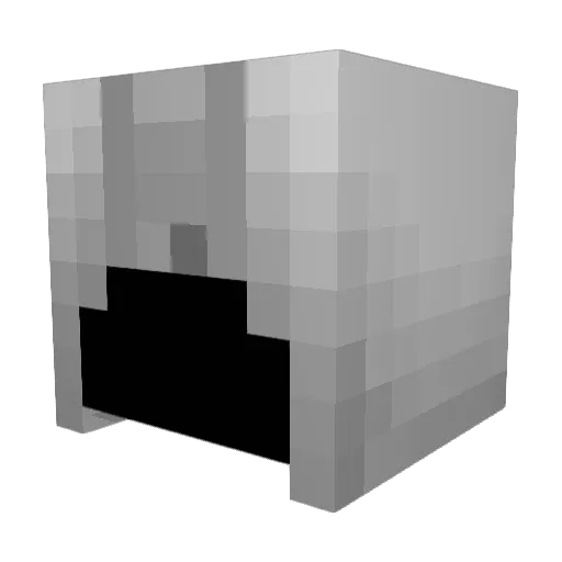 SZW49RUN100 Minecraft avatar head, 3D render