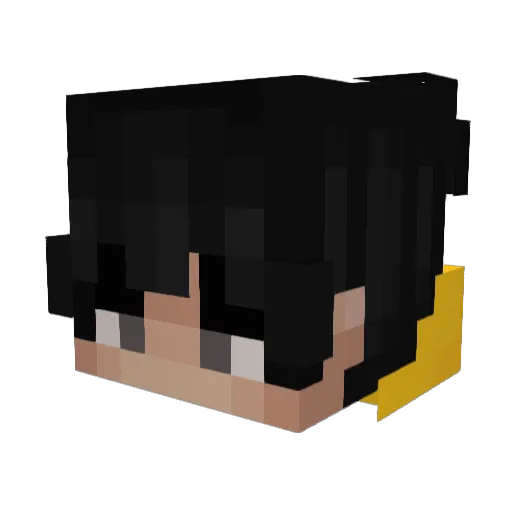 SZYMAN8 Minecraft avatar head, 3D render