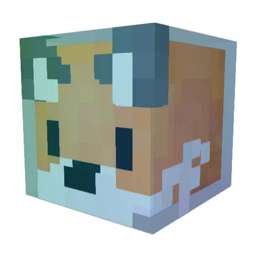 SZZANG Minecraft avatar head, 3D render