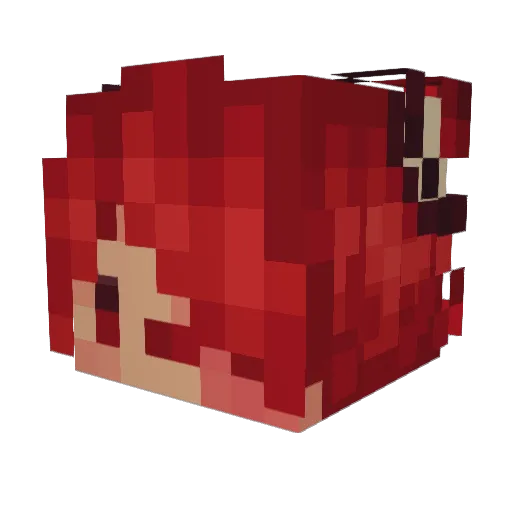 SZ_BLAS Minecraft avatar head, 3D render