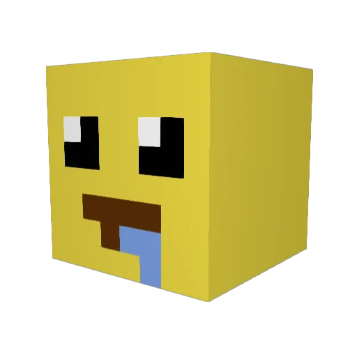 SZhang123 Minecraft avatar head, 3D render