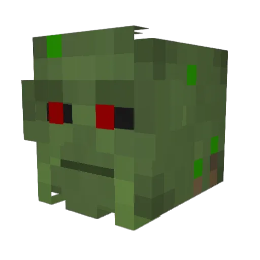 S_16 Minecraft avatar head, 3D render