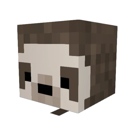 S_7M Minecraft avatar head, 3D render