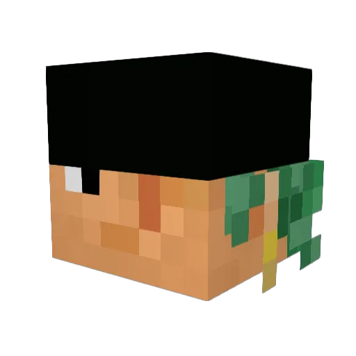S_A92 Minecraft avatar head, 3D render