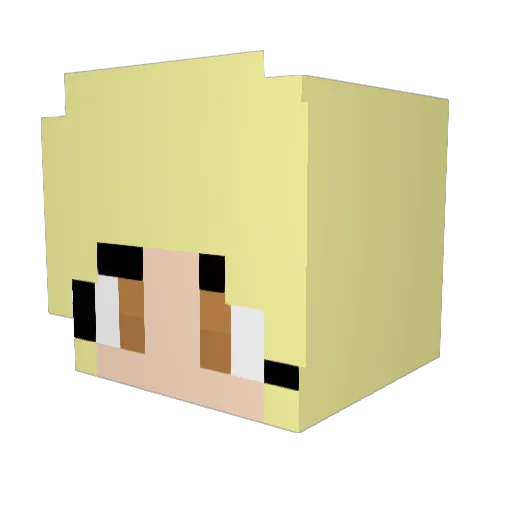 S_Aram Minecraft avatar head, 3D render