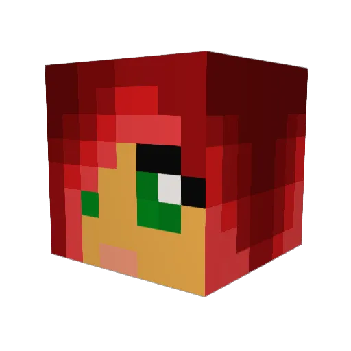 S_BaNaNa Minecraft avatar head, 3D render