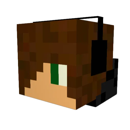 S_Crazy01 Minecraft avatar head, 3D render