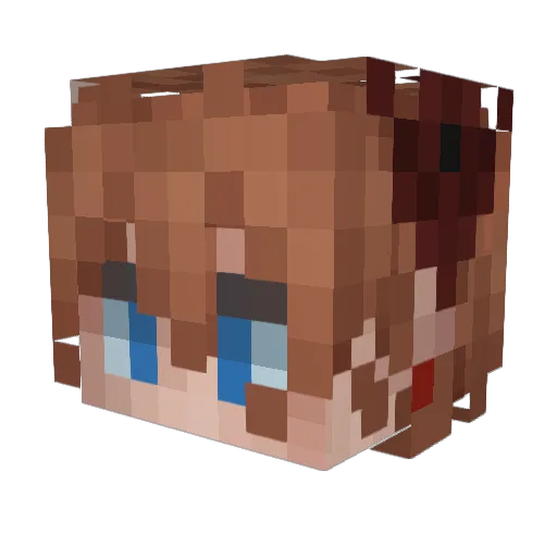S_E_R_Z_I_K Minecraft avatar head, 3D render