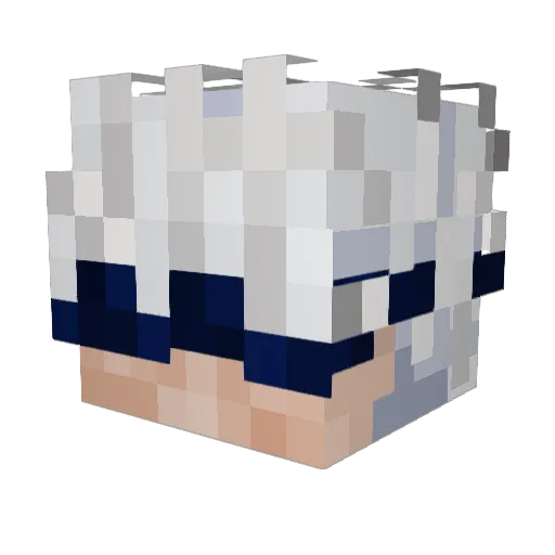 S_HOYO10 Minecraft avatar head, 3D render