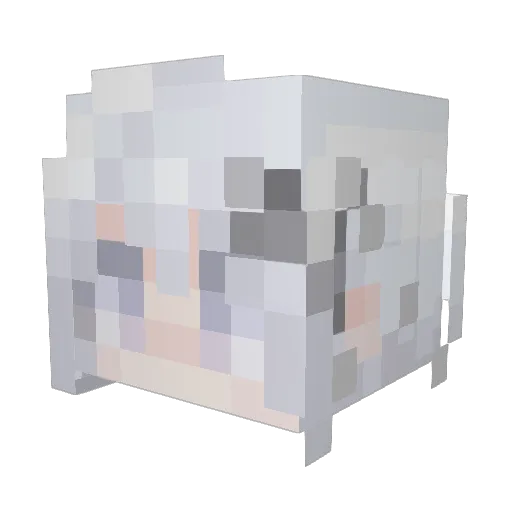 S_Hotaru Minecraft avatar head, 3D render