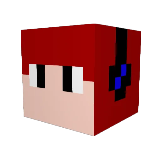 S_Hulk Minecraft avatar head, 3D render
