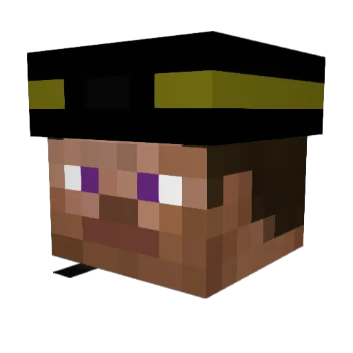 S_KADA Minecraft avatar head, 3D render