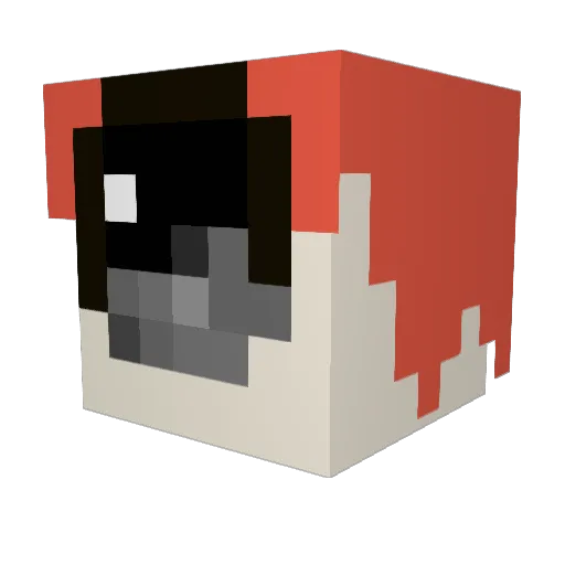 S_Krong Minecraft avatar head, 3D render