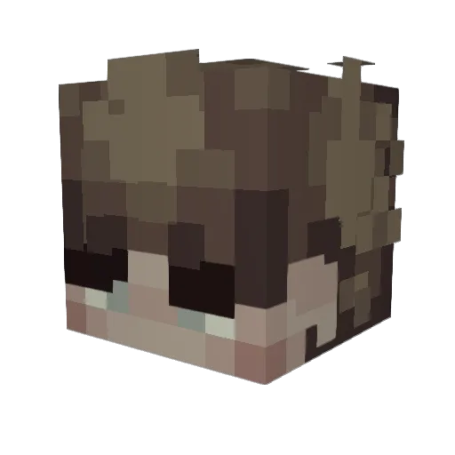 S_M00N Minecraft avatar head, 3D render