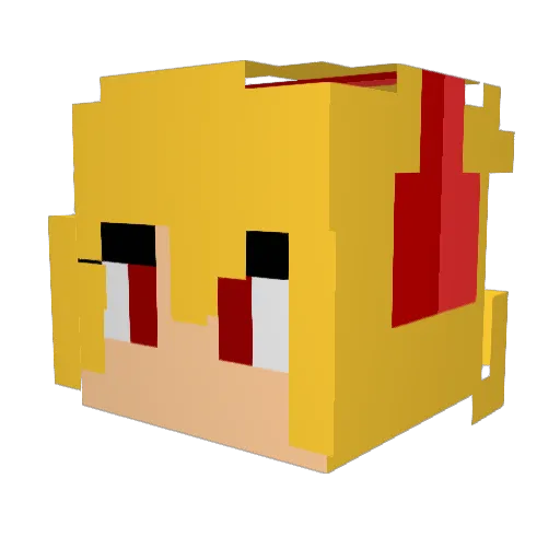 S_M_Player Minecraft avatar head, 3D render