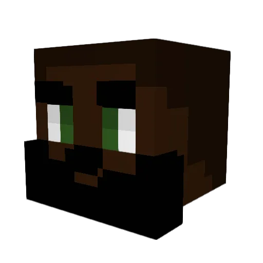 S_N1 Minecraft avatar head, 3D render