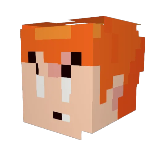 S_N_I_D_E_R Minecraft avatar head, 3D render