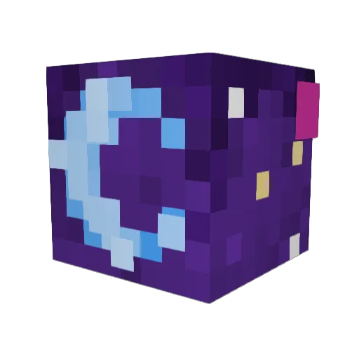 S_P_A_C_E_D Minecraft avatar head, 3D render