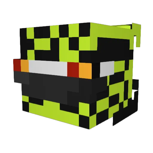 S_R_0 Minecraft avatar head, 3D render