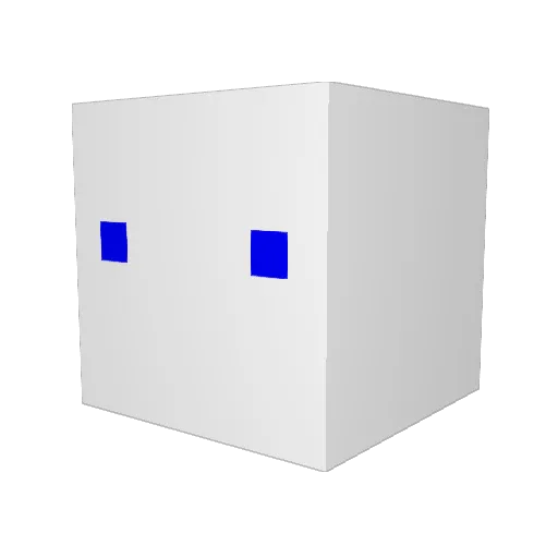 S_R_1145 Minecraft avatar head, 3D render