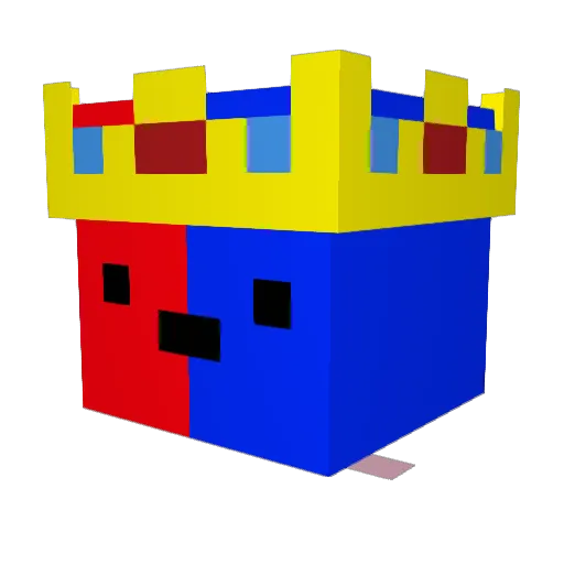 S_Reggie Minecraft avatar head, 3D render