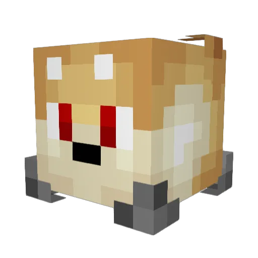 S_X_G Minecraft avatar head, 3D render