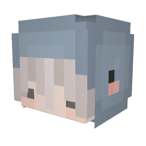 S_ayen Minecraft avatar head, 3D render