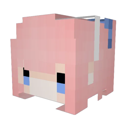 S_cang_shu Minecraft avatar head, 3D render