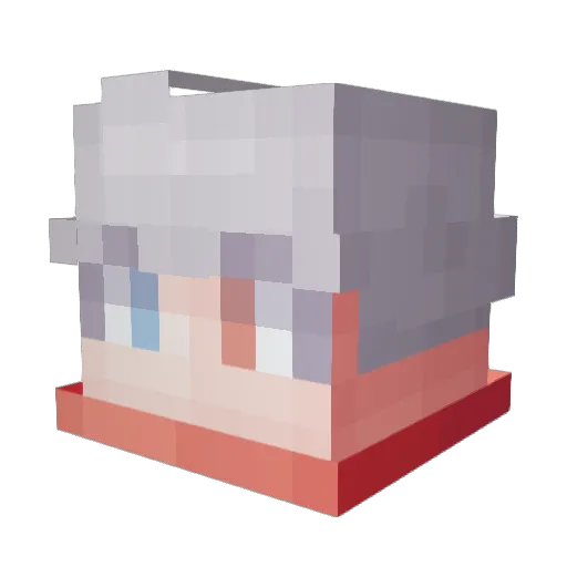 S_doho Minecraft avatar head, 3D render