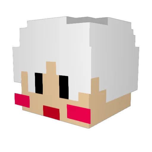 S_goom Minecraft avatar head, 3D render