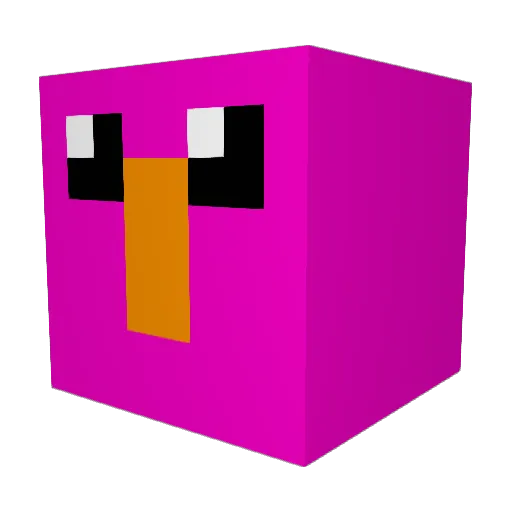 S_l3ck Minecraft avatar head, 3D render
