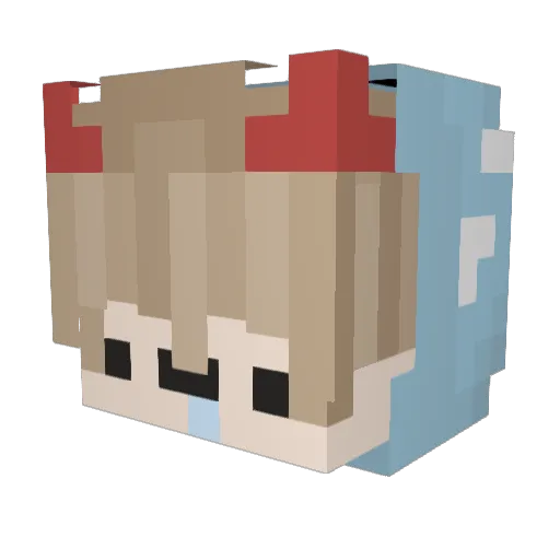 S_laack Minecraft avatar head, 3D render