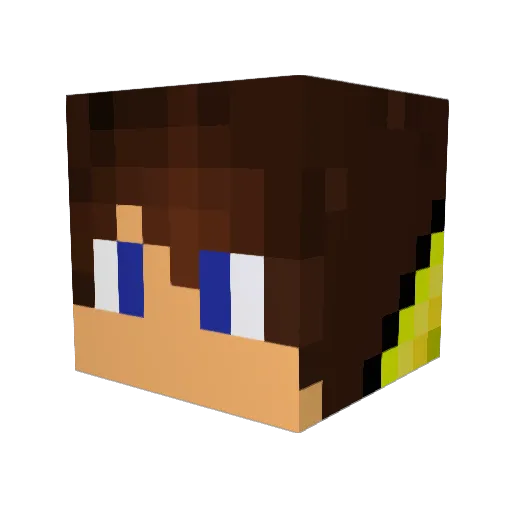 S_mores Minecraft avatar head, 3D render