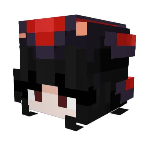 S_nless Minecraft avatar head, 3D render