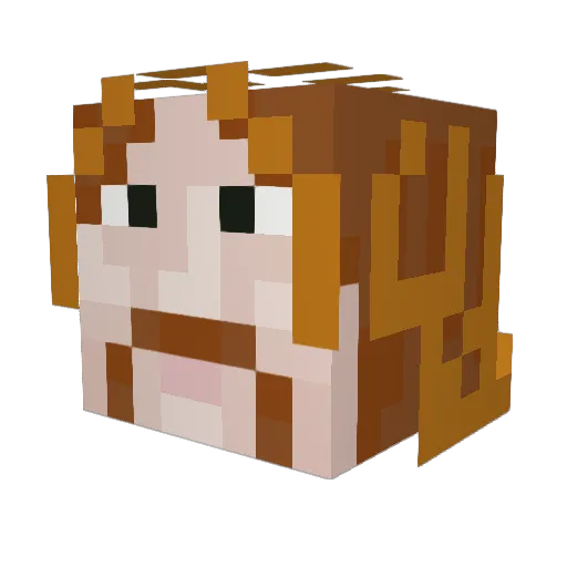 S_punk013 Minecraft avatar head, 3D render
