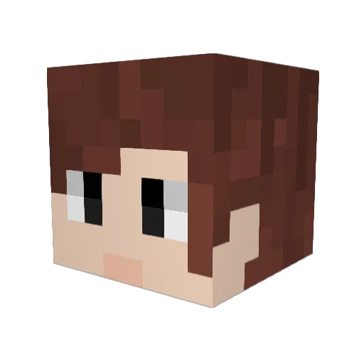 S_yamat0 Minecraft avatar head, 3D render
