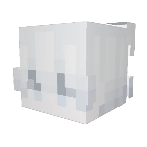 Sa7_ Minecraft avatar head, 3D render