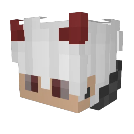 Sa9ar Minecraft avatar head, 3D render